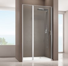 Душевая дверь Allen Brau Priority 120, 120 х 200 см, стекло прозрачное, профиль хром, 3.31007.00