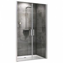 Душевая дверь Abber Sonnenstrand, 100 х 195 см, профиль хром, стекло прозрачное, AG04100C