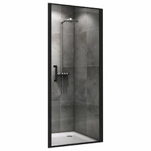 Душевая дверь Abber Sonnenstrand, 100 х 195 см, профиль черный, стекло прозрачное, AG04100B