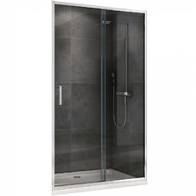 Душевая дверь Abber Schwarzer Diamant, 100 х 190 см, стекло прозрачное, профиль хром, AG301005