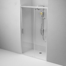 Душевая дверь в нишу Am.Pm Gem Solo 120 х 195 см, раздвижная, стекло прозрачное, профиль матовый хром, W90G-120-1-195MT