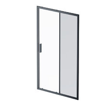 Душевая дверь в нишу Am.Pm Gem Solo 120 х 195 см, раздвижная, стёкла прозрачное и тонированное, профиль черный матовый, W90G-120-1-195BG