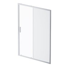 Душевая дверь в нишу Am.Pm Gem Solo 150 х 195 см, раздвижная, стёкла прозрачное и матовое, профиль матовый хром, W90G-150-1-195MM