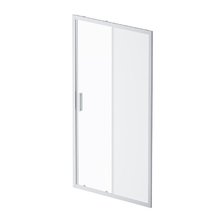 Душевая дверь в нишу Am.Pm Gem Solo 110 х 195 см, раздвижная, стёкла прозрачное и матовое, профиль матовый хром, W90G-110-1-195MM