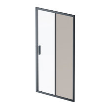 Душевая дверь в нишу Am.Pm Gem Solo 110 х 195 см, раздвижная, стёкла прозрачное и тонированное, профиль черный матовый, W90G-110-1-195BG