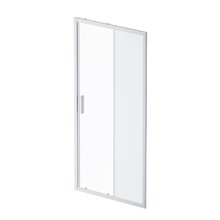 Душевая дверь в нишу Am.Pm Gem Solo 100 х 195 см, раздвижная, стёкла прозрачное и матовое, профиль матовый хром, W90G-100-1-195MM