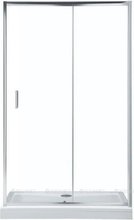 Душевая дверь в нишу Aquanet SD, 100 x 190 см, стекло прозрачное, профиль хром, SD-1000A
