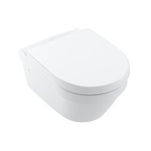 Подвесной безободковый унитаз Villeroy&Boch Architectura, крышка микролифт, белый, 4694 HR01