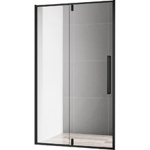 Душевая дверь Aquame, 90 см, стекло прозрачное, профиль черный матовый, AQM7108-2-9