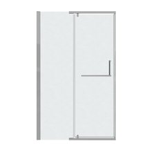 Душевая дверь Grossman Pragma 100.K33.03.110.10.02, 110 см, стекло шиншилла, профиль хром