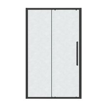 Душевая дверь Grossman Cosmo 100.K33.02.120.21.02, 120 см, стекло шиншилла, профиль черный матовый