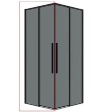 Душевая дверь Grossman Galaxy 1/2.K33.01.90.21.10, 90 см, стекло тонированное, профиль черный матовый