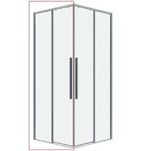 Душевая дверь Grossman Galaxy 1/2.K33.01.90.10.00, 90 см, стекло прозрачное, профиль хром