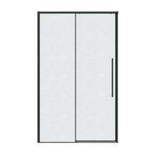 Душевая дверь Grossman Galaxy 100.K33.01.140.21.02, 140 см, стекло шиншилла, профиль черный матовый