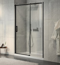 Душевая дверь Jacob Delafon Contra E22C120-BL, 120 х 195 см, стекло прозрачное, профиль чёрный