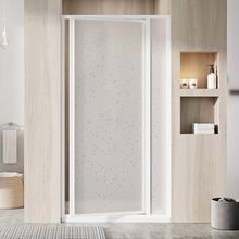 Душевая дверь в нишу Ravak Supernova SDOP-80, профиль белый, витраж перл, 03V4010011