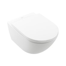 Подвесной унитаз Villeroy&Boch Subway 3.0 4670T901 Universo TwistFlush безободковый, с сиденьем микролифт, альпийский белый
