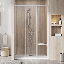 Душевая дверь в нишу Ravak ASDP3-110, профиль сатин, витраж транспарент, 00VD0U02Z1