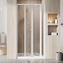 Душевая дверь в нишу Ravak SDZ3-80, профиль белый, витраж грейп, 02V40100ZG