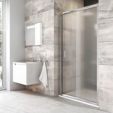 Душевая дверь в нишу Ravak Blix BLDP2-110, профиль блестящий, витраж грейп, 0PVD0C00ZG