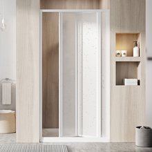 Душевая дверь в нишу Ravak SDZ3-80, профиль белый, витраж перл, 02V4010011