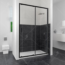 Душевая дверь RGW CL-14 В, 32091412-14, 120 х 185 см раздвижная, стекло прозрачное, черный