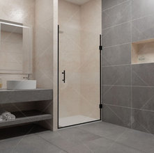 Душевая дверь в нишу RGW PA-06B, 70 х 195 см, профиль черный, стекло прозрачное,41080607-14