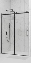 Душевая дверь RGW TO-14B, 150 х 195 см раздвижная, стекло прозрачное, профиль черный, 02071415-14