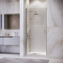 Душевая дверь RGW LE-003, 351200306-11, 60 см, стекло прозрачное, профиль хром