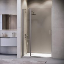 Душевая дверь RGW LE-004Gr 351200410-110, 100 см, стекло прозрачное, профиль серый