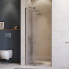 Душевая дверь в нишу RGW Hotel HO-014Gr 350601413-210, 130 см, стекло матовое сатинат, профиль серый