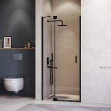 Душевая дверь в нишу RGW Hotel HO-014B 350601411-24, 110 см, стекло матовое сатинат, профиль черный