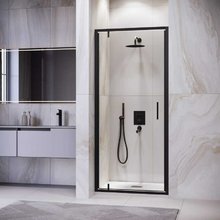 Душевая дверь в нишу RGW Leipzig LE-102B 711210207-14, 70 см, стекло прозрачное, профиль черный