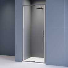 Душевая дверь в нишу RGW Stilvoll SV-05-Gr 70320508-110, 80 см, стекло прозрачное, профиль серый