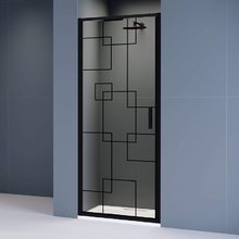 Душевая дверь RGW Stilvoll SV-05-B, 70320508-194, 80 см, стекло Smart Line Black, профиль черный