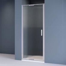 Душевая дверь в нишу RGW SV-05 Stilvoll 70320510-151, 100 см, стекло рифленное, профиль хром