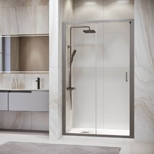 Душевая дверь RGW Passage PA-14Gr, 41081415-110, 150 см, профиль серый, стекло прозрачное