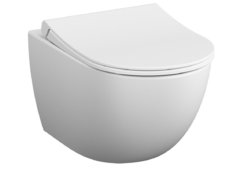 Подвесной безободковый унитаз Vitra Sento 7748B001-0101 крышка микролифт, белый матовый