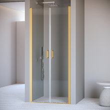 Душевая дверь в нишу RGW Passage PA-104Gb 060810408-16, 80 см, стекло прозрачное, профиль золото brush