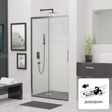 Душевая дверь в нишу RGW Leipzig LE-12 34121220-11, 195 см, стекло прозрачное, профиль хром