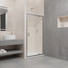 Душевая дверь RGW PA-105, 100 х 185 см, стекло прозрачное, профиль хром, 410810510-11