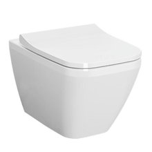 Подвесной безободковый унитаз Vitra Integra 7082B003-0075/191-003-009 Square, крышка микролифт, белый