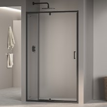 Душевая дверь RGW PA-008B, 80 х 195 см, стекло прозрачное, профиль черный, 350800889-14