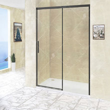 Душевая дверь RGW LE-12B, 34121212-14, 120 х 195 см, раздвижная, стекло прозрачное, черный