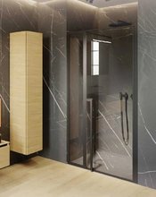 Душевая дверь Riho SZ Lucid GD104, G005049121, 140 см, стекло прозрачное, профиль черный