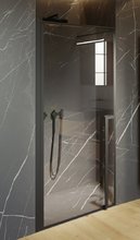 Дверь распашная Riho Lucid GD101 G005002121 90 x 200 см, стекло прозрачное, профиль черный матовый