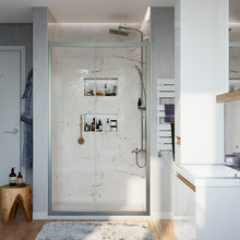 Душевая дверь Stworki Стокгольм DE019D2160200 160 см, профиль хром матовый, стекло прозрачное, 3GW206TTKK000