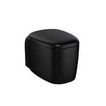 Подвесной безободковый унитаз Vitra Plural 7830B483-0075, черный матовый