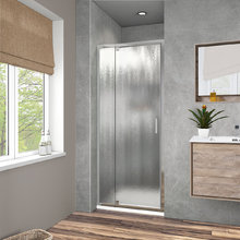 Душевая дверь Vincea Intra VDP-1I9010CH, 90/100 см, распашная, стекло шиншилла, хром