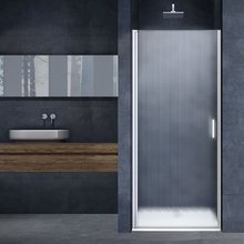 Душевая дверь в нишу Vincea Alpha, 85 х 195 см, распашная, стекло текстурное, хром, VDP-3AL850MT